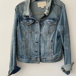 Pilcro & Letterpress distressed jean jacket
